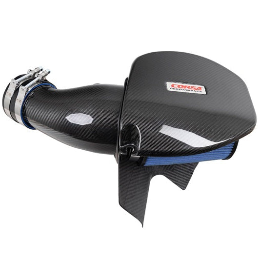 Corsa carbon fiber open element air intake for 2021-2023 Dodge Challenger and Charger 6.4L V8