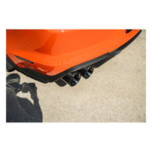 Load image into Gallery viewer, CORSA black carbon-fiber exhaust tips installed on a Shelby GT500