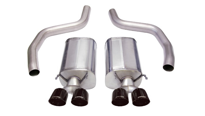 Corsa 06-13 Chevrolet Corvette C6 Z06 7.0L V8 Black Sport Axle-Back Exhaust - CORSA Performance 14164BLK