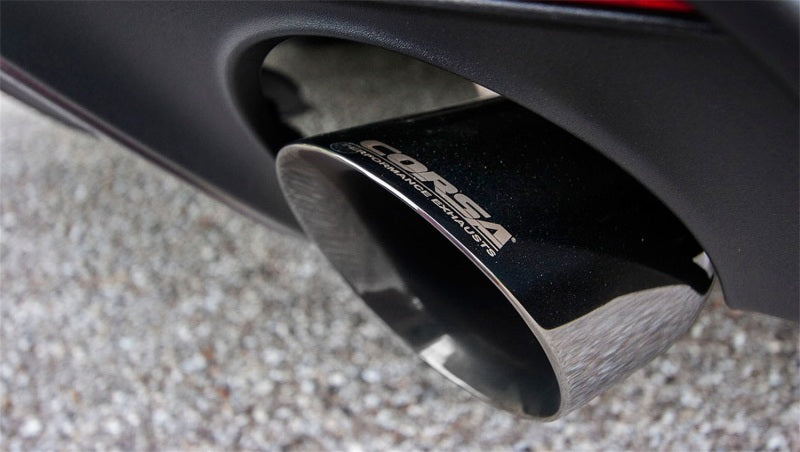 Corsa 2015 Ford Mustang GT 5.0 3in Cat Back Exhaust Polish Dual Tips (Sport) - CORSA Performance 14332