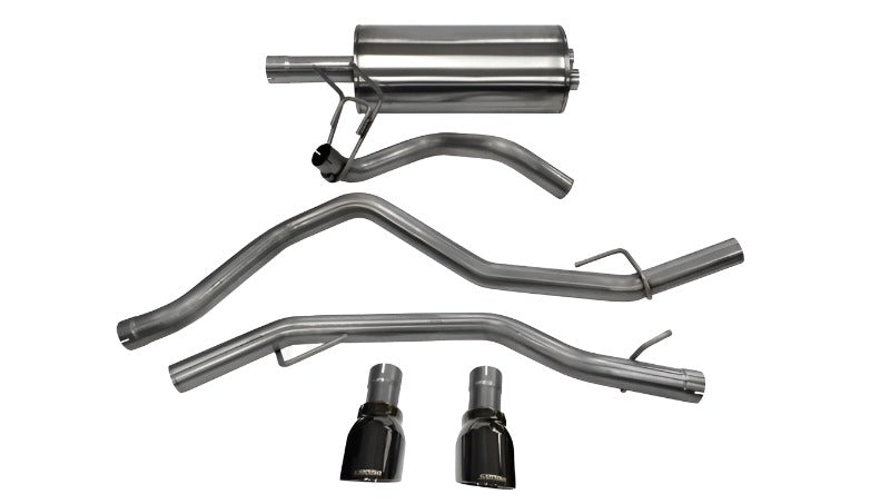 CORSA 14405BLK Sport Cat-Back Exhaust for 2009-2018 Ram 1500 5.7L HEMI - Black Tips - CORSA Performance 14405BLK