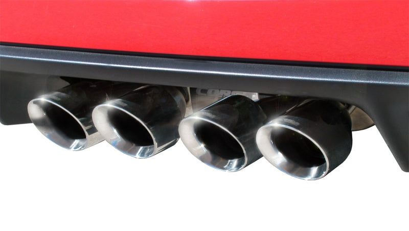 CORSA 14470 Xtreme Axle-Back Exhaust for 2009-2013 Chevrolet Corvette C6 6.2L - Polished Tips - CORSA Performance 14470