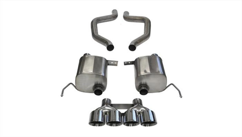CORSA 14768 Sport Axle-Back Exhaust for 2015-2019 Chevrolet Corvette C7 Z06 Grand Sport ZR1 - Black Tips - CORSA Performance