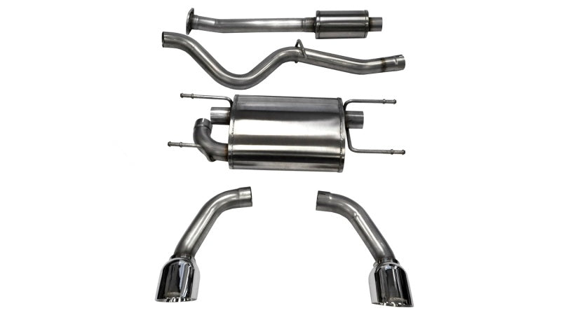 CORSA 14864 Sport Cat-Back Exhaust for Scion FR-S Subaru BRZ Toyota 86 - Polished Tip - CORSA Performance 14864