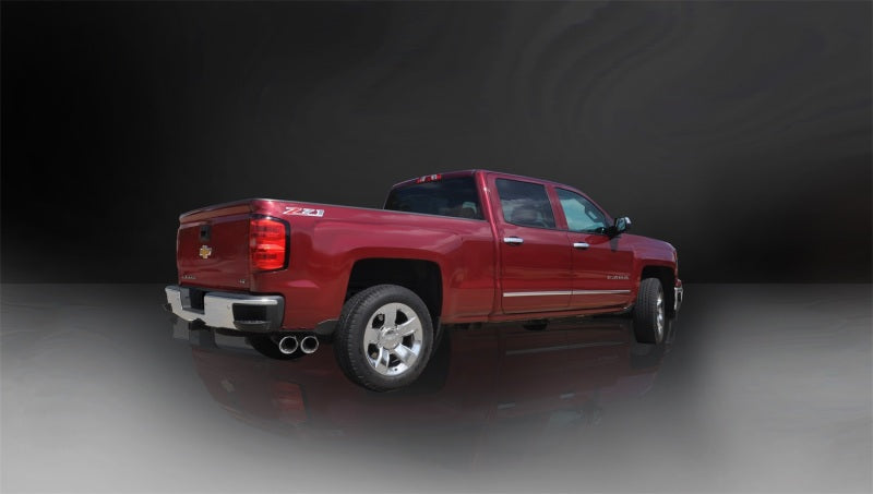 CORSA 14866 Sport Cat-Back Exhaust for 2014-2019 Silverado Sierra 1500 6.2L Denali - Polished - CORSA Performance 14866