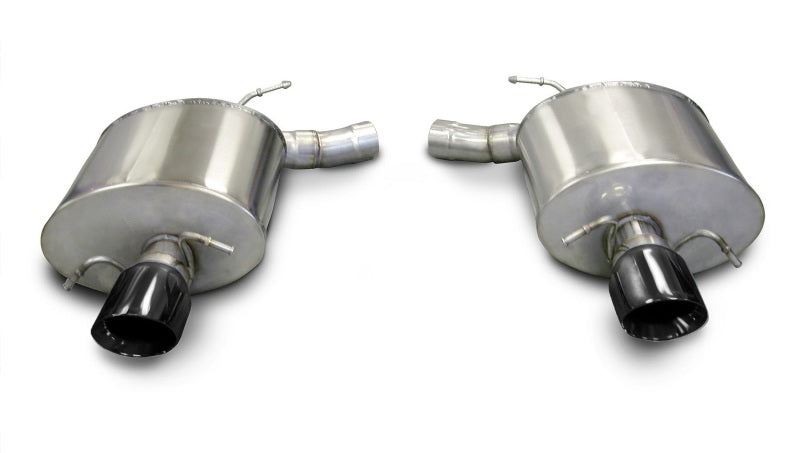 Corsa 09-13 Cadillac CTS Sedan V 6.2L V8 Black Sport Axle-Back Exhaust - CORSA Performance 14941BLK