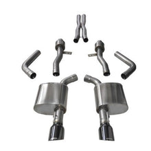Load image into Gallery viewer, Corsa 15-16 Dodge Charger SRT / Scat Pack / R/T 6.4L Black Sport Cat-Back Exhaust - CORSA Performance 14995BLK