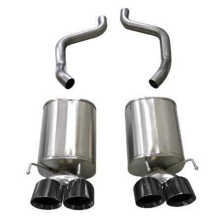 Corsa COR21010BLK Xtreme 2.5in Axle-Back Exhaust with Twin 4.5in Black Tips for 2005-2008 Corvette C6 - CORSA Performance 210