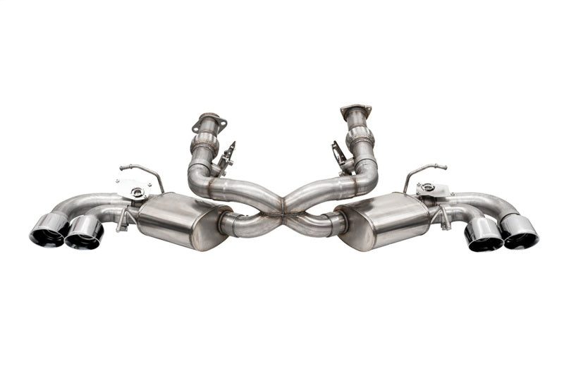 Corsa 20-25 Corvette C8 3in Valved Cat-Back 4.5in Pol Quad Tips Fits Factory Perf Exhaust DeletesAF - CORSA Performance 21103