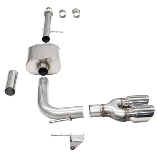 Corsa 14-16 Chevy Silverado 3.0in Catback Front Axle Exit Exhaust w/ Twin 4.0in Polished Pro Tips - CORSA Performance 21310