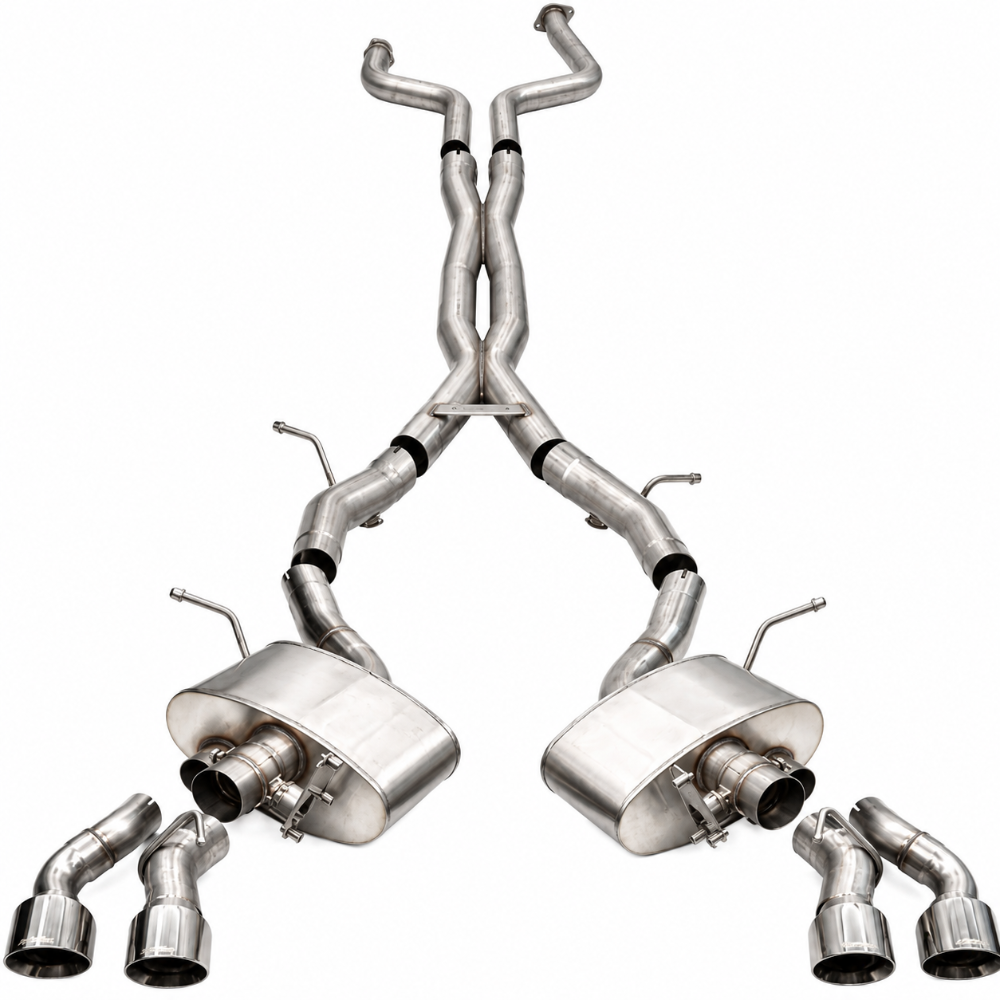 Corsa 2020+ Cadillac CT5-V 3in Cat Back Exhaust - 4.5in Black Carbon Fiber Twin Tips (Xtreme) - CORSA Performance 21326CFBLK