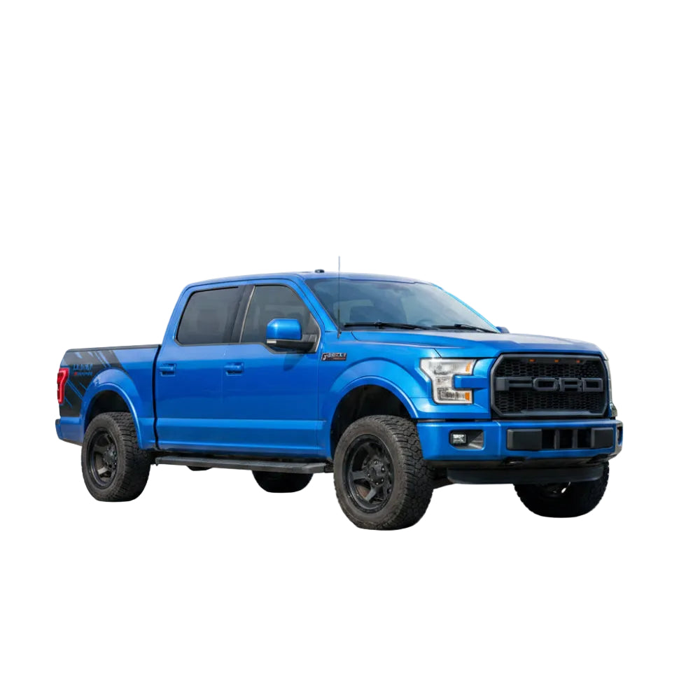 Corsa 15-20 Ford F-150 5.0L (145in WB) 3.0in Lightning Exit Catback w/ 3.5in Twin Black PVD Pro - CORSA Performance 21331BLK