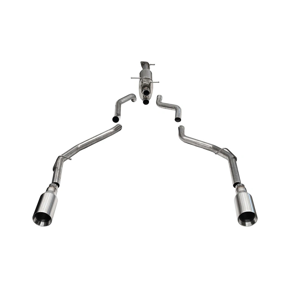 Corsa 2019+ Ram 1500 5.7L HEMI 3.0in Catback Exhaust System w/ 5.0in Flat Cut Dual Rear Exit Tips - CORSA Performance 21435