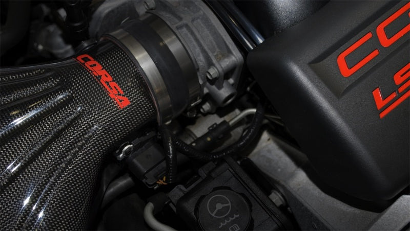 Corsa Carbon Fiber DryTech Air Intake for 2006-2013 Corvette C6 Z06 and 2008-2013 C6 6.2L - CORSA Performance 44108-1