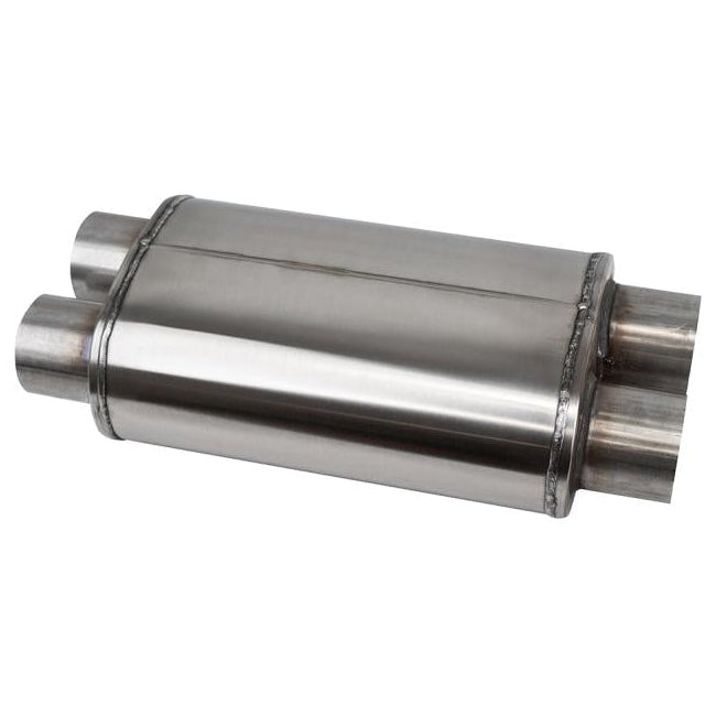 CORSA Performance Corsa Pro-Series 304SS Packed Resonator - 3.0in Dual Inlet / Dual Outlet - 19in OAL
