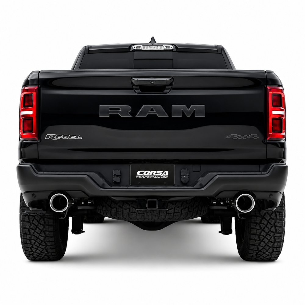 Corsa 3 inch cat-back dual rear exit exhaust for Ram 1500 RHO