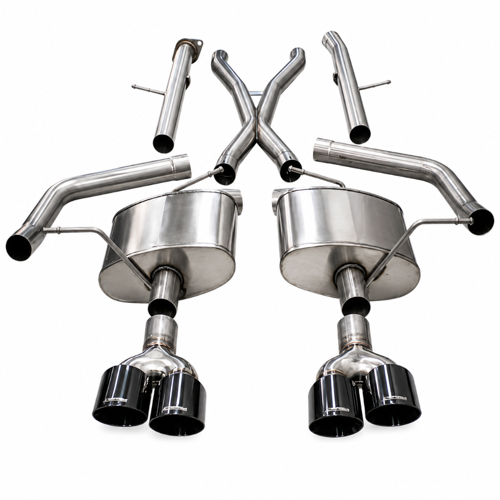 CORSA Xtreme 3in cat-back exhaust with black PVD tips for 2018-2021 Jeep Grand Cherokee Trackhawk 6.2L
