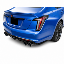 Load image into Gallery viewer, Twin 4.5" black carbon fiber tips detail