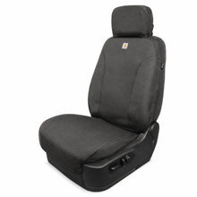 Load image into Gallery viewer, Covercraft Carhartt Super Dux seat cover fully installed on front bucket seat, side profile view