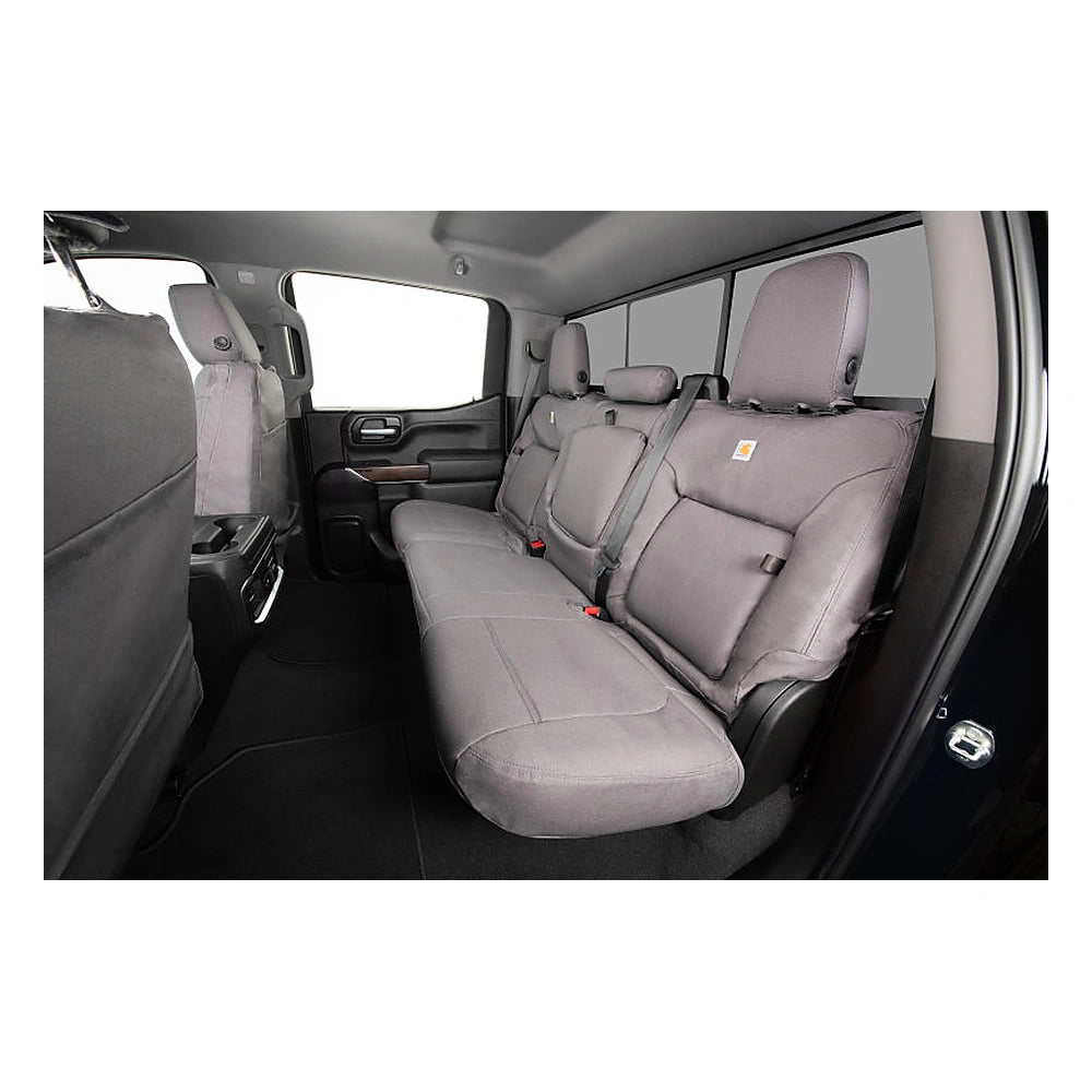 Covercraft 23-24 Chevrolet Silverado Carhartt PrecisionFit Custom Front Row Seat Covers - Gravel, product view 1
