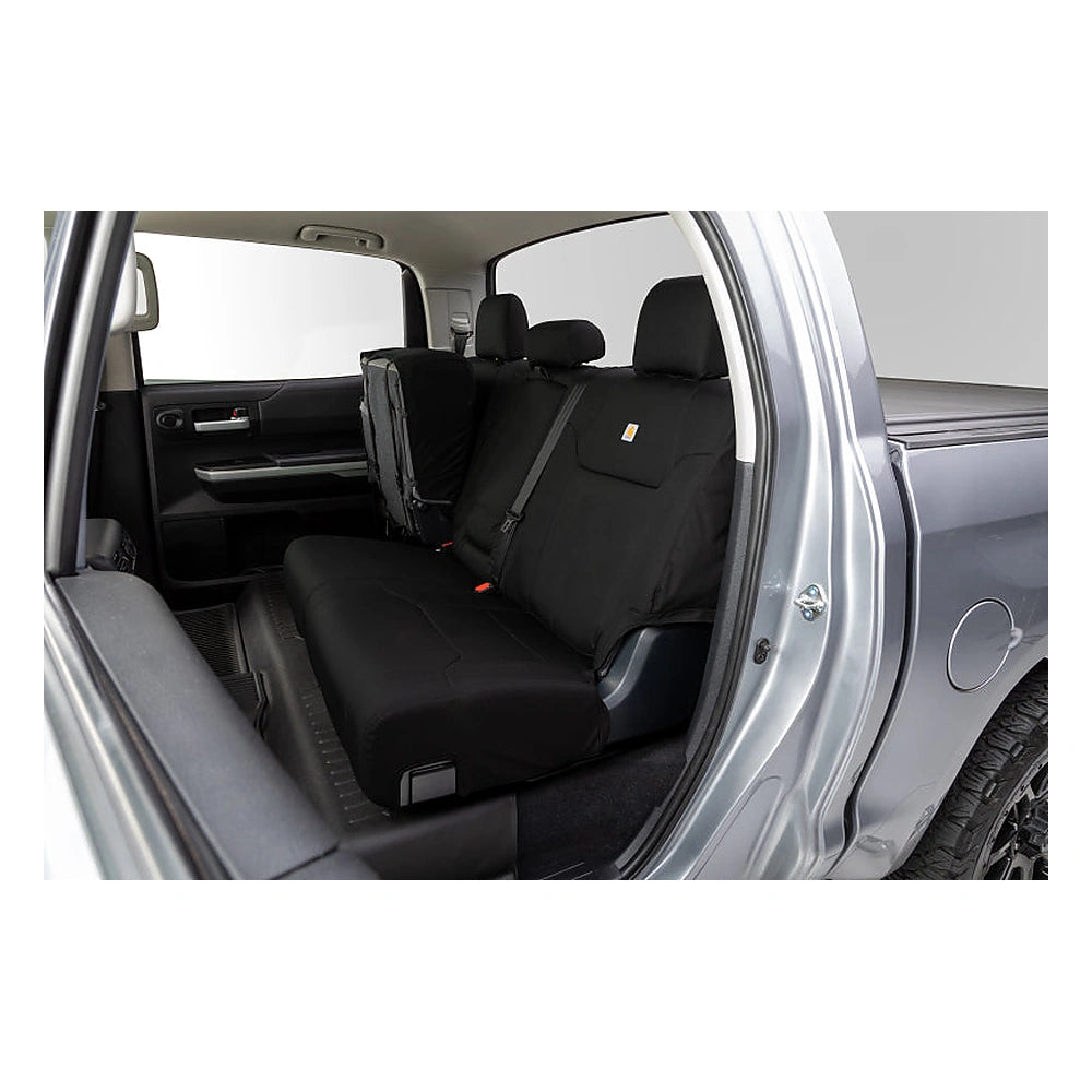 Covercraft 2024+ Toyota Tacoma Carhartt Super Dux Precision Fit Custom Front Row Seat Covers - Black, product view 1
