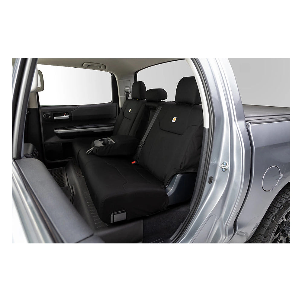 Covercraft 2024+ Toyota Tacoma Carhartt Super Dux Precision Fit Custom Front Row Seat Covers - Black, product view 2