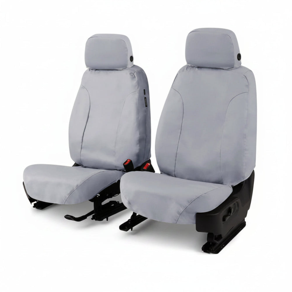 Covercraft SS7527PCCH SeatSaver Polycotton second row seat cover in Charcoal on a split rear bench