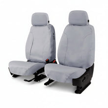Load image into Gallery viewer, Covercraft SS7527PCCH SeatSaver Polycotton second row seat cover in Charcoal on a split rear bench