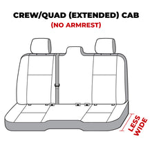 Load image into Gallery viewer, Covercraft SS7527PCCH SeatSaver Polycotton second row seat cover in Charcoal on a split rear bench, view 3