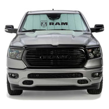 Load image into Gallery viewer, Covercraft 19-24 PU Ram 2500/3500 10W RVM Sensor UVS100 Custom Sunscreen with Ram Horizontal logo