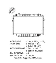 Load image into Gallery viewer, CSF 88-91 Toyota Landcruiser 3 Row All Metal Radiator - Black Ops Auto Works