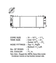 Load image into Gallery viewer, CSF 91-01 Jeep Cherokee 4.0L (LHD Only) Heavy Duty 3 Row All Metal Radiator - Black Ops Auto Works
