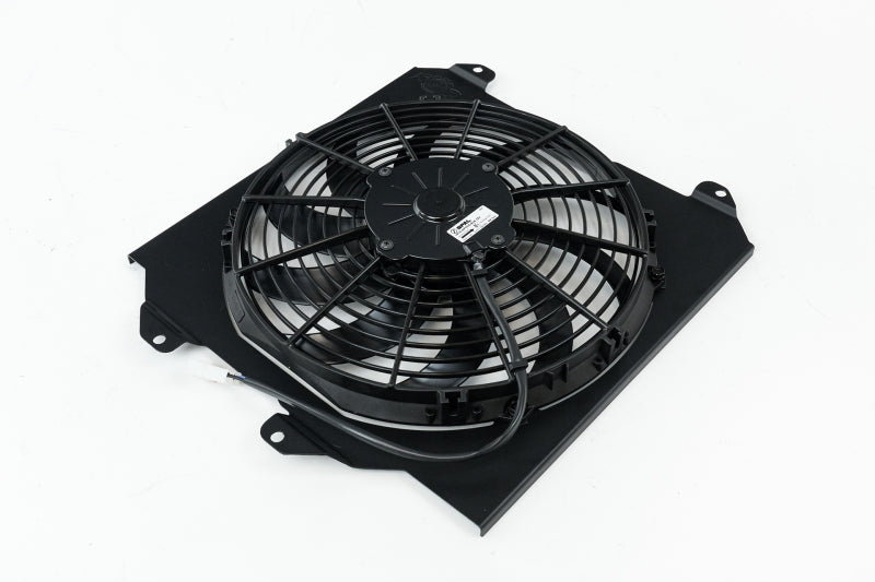 CSF 92-00 Honda Civic All-Aluminum Fan Shroud w/12in SPAL Fan - Black Finish - Black Ops Auto Works