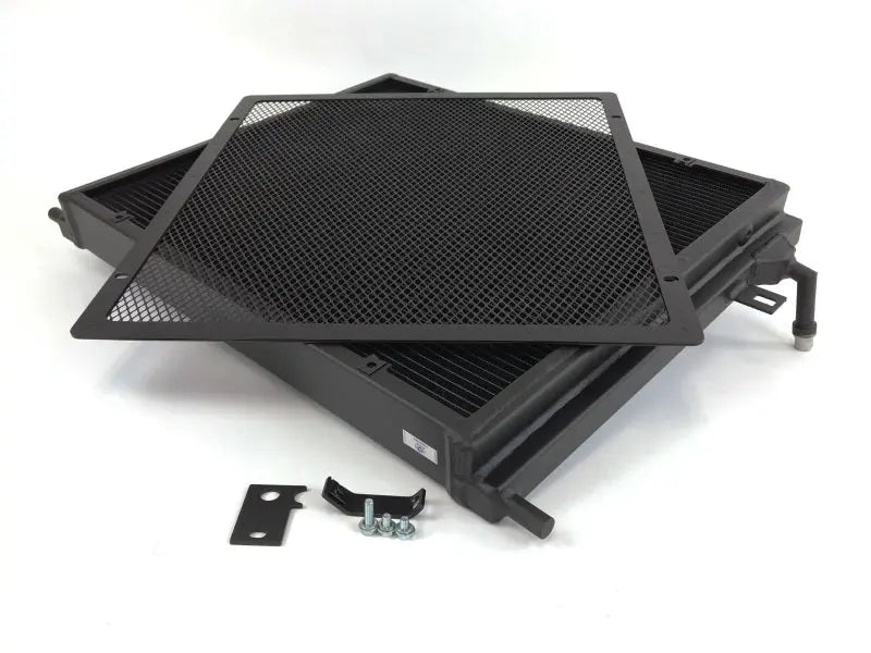 CSF BMW B58/B48 Front Mount Triple-Pass Heat Exchanger w/Rock Guard - Black - Black Ops Auto Works