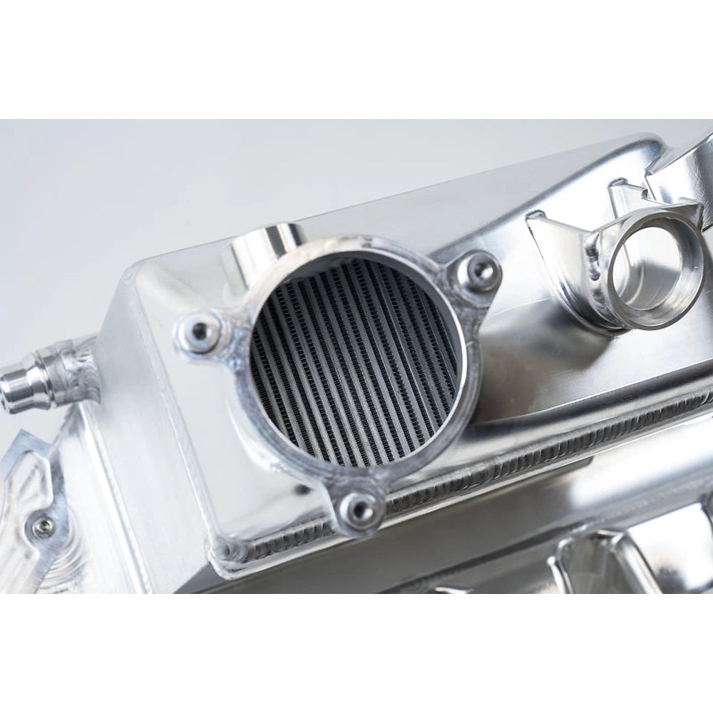 CSF BMW M2/M3/M4 S58 Comp &amp; Non-Comp (G8X) Charge-Air Cooler Manifold - Thermal Dispersion Black - Black Ops Auto Works