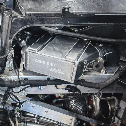 Close-up of CSF advanced multi-louvered fin bar-and-plate core technology