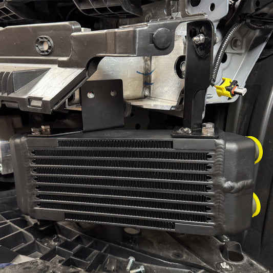 CSF dual oil cooler kit full view