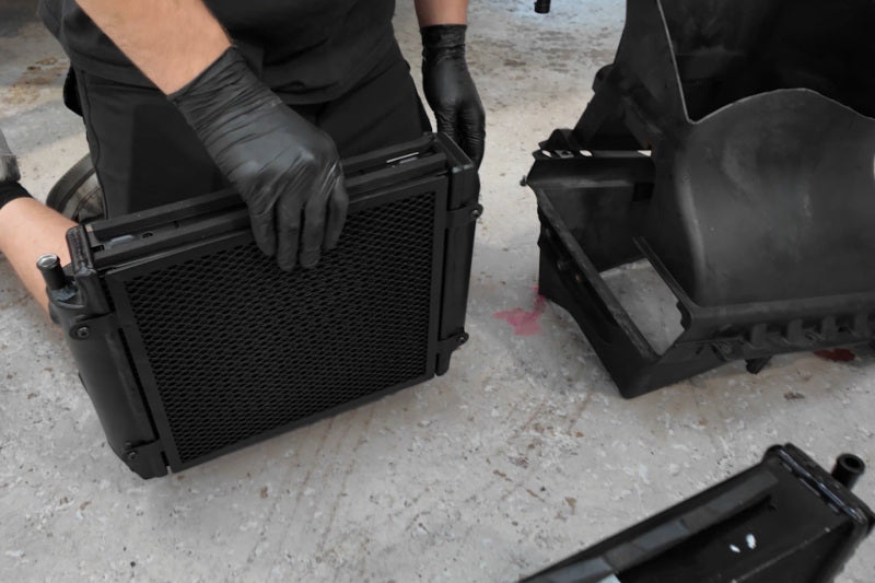 Heat exchanger installed on McLaren