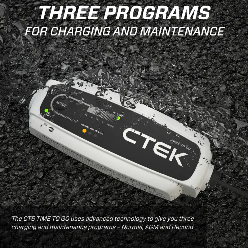 CTEK Battery Charger - CT5 Time To Go - 4.3A - Black Ops Auto Works