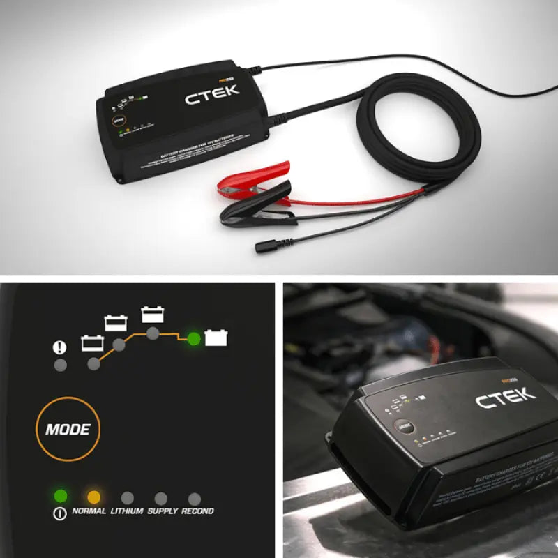CTEK PRO25S Battery Charger - 50-60 Hz - 12V - Black Ops Auto Works