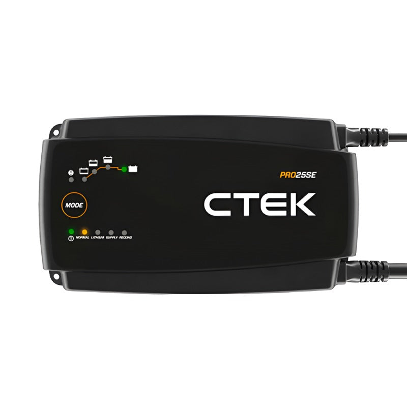 CTEK PRO25SE Battery Charger - 50-60 Hz - 12V - 19.6ft Extended Charging Cable - Black Ops Auto Works