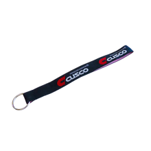 Load image into Gallery viewer, Cusco Keychain with Ring - Black Strap with Cusco Logo Cusco CUSCUS KYR BK