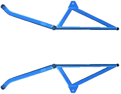 Cusco Power Brace rear member rear side installed on Mitsubishi Evo X CZ4A  