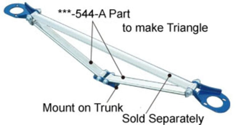 Cusco Strut Bar OS-T Rear SXE10 IS300 - Black Ops Auto Works