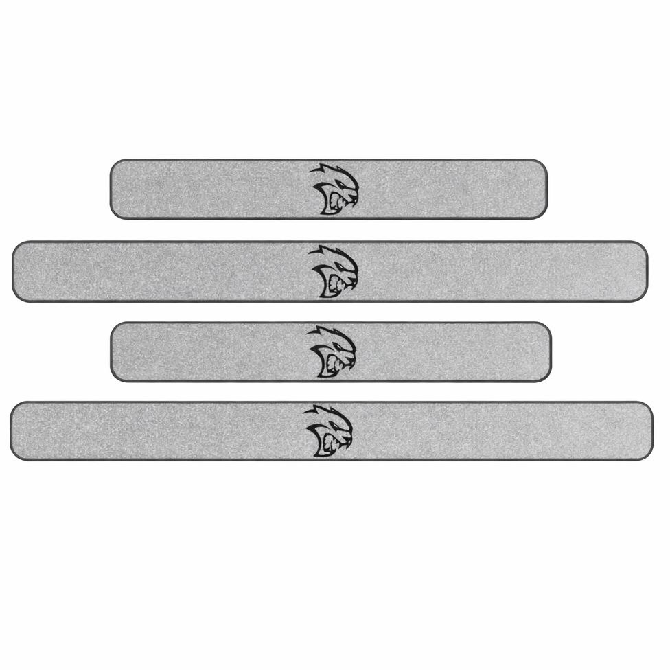 Custom Hellcat door sill plate set of 4 full view