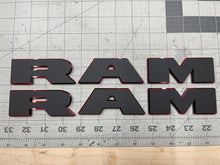 Load image into Gallery viewer, Custom RAM Door Badge Pair Acrylic or Carbon Fiber