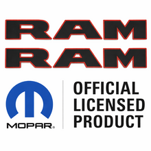 Load image into Gallery viewer, Custom RAM Door Badge Pair Acrylic or Carbon Fiber