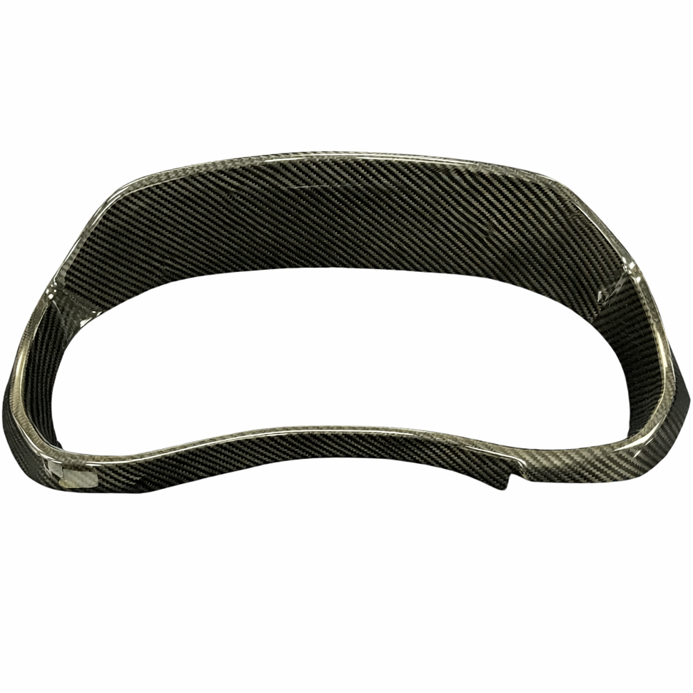 Custom RAM gauge bezel carbon fiber cover full view