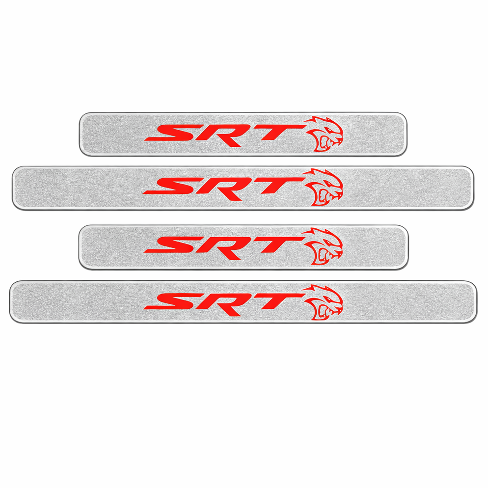 Custom SRT Hellcat door sill plate set of 4 full view