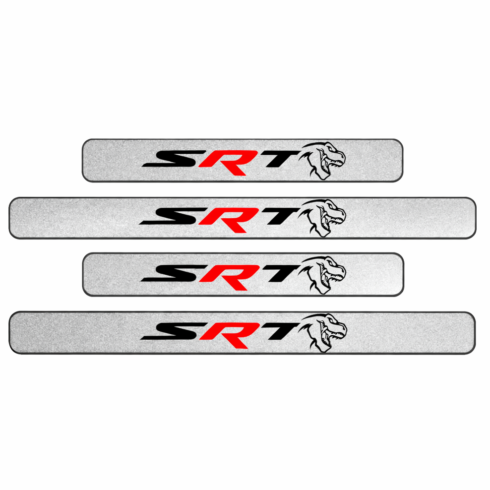 Custom SRT TRX door sill plate set of 4 full view